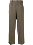 Our Legacy Wide Leg Tailored Trousers - Green