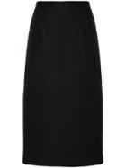 P.a.r.o.s.h. Side Stripe Pencil Skirt - Black