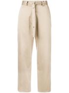 Hache High Waist Trousers - Nude & Neutrals