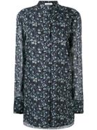 Delada Floral Print Shirt Dress - Blue