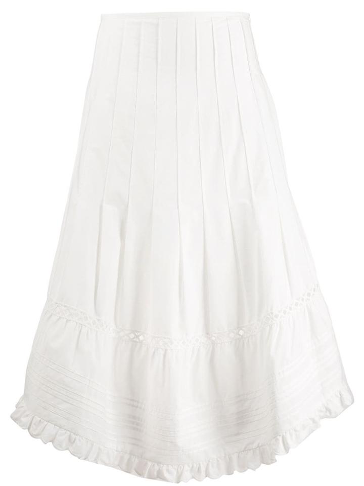 See By Chloé Flared Midi Skirt - White