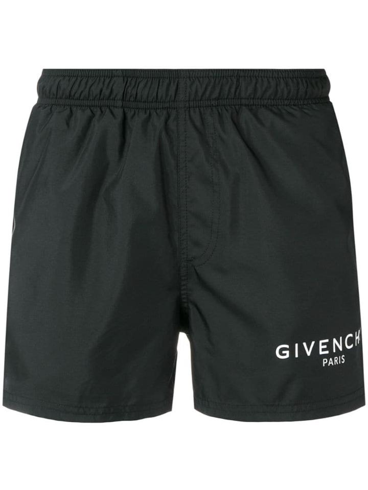 Givenchy Logo-patch Swim Shorts - Black