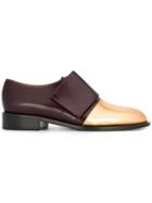 Marni Contrasting Toe Cap Loafers - Pink & Purple