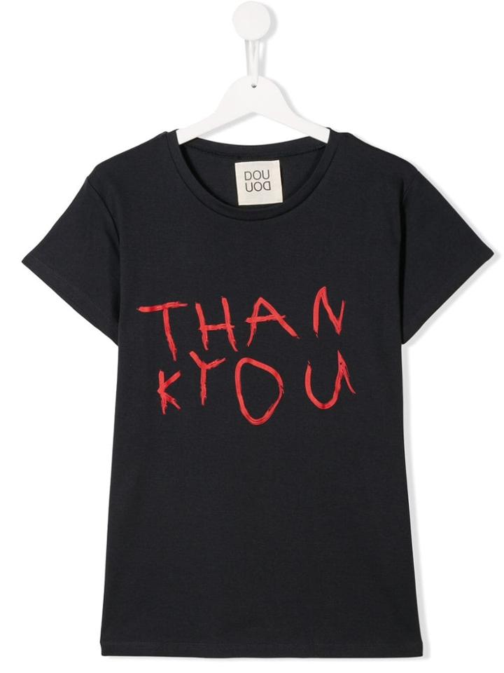 Douuod Kids Printed T-shirt - Blue
