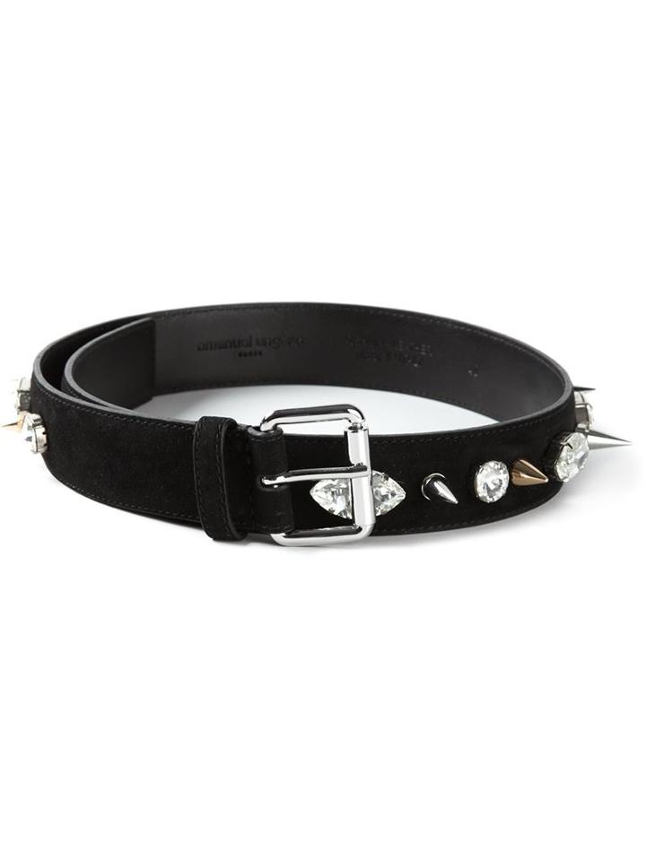 Emanuel Ungaro Stud And Jewel Embellished Belt