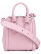 Alexander Mcqueen - Mini Heroine Tote - Women - Calf Leather/leather/suede - One Size, Women's, Pink/purple, Calf Leather/leather/suede
