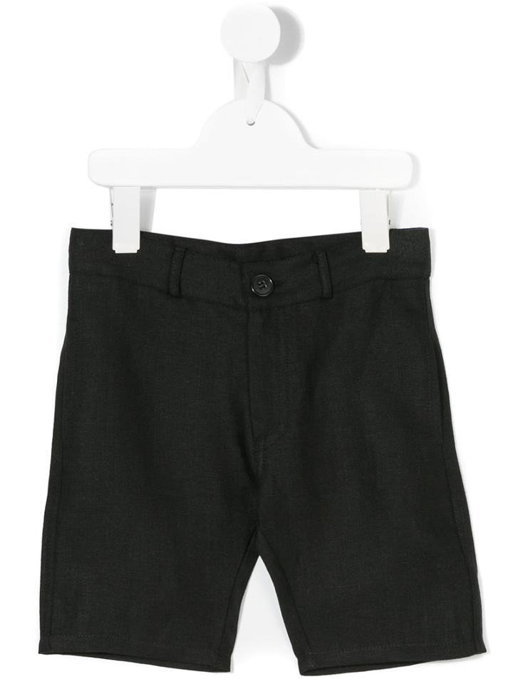 Violeta E Federico - Casual Shorts - Kids - Linen/flax - 10 Yrs, Black