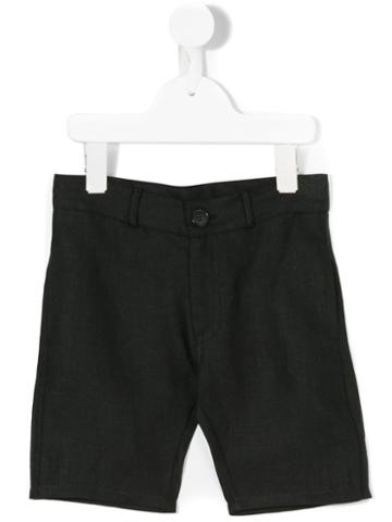 Violeta E Federico - Casual Shorts - Kids - Linen/flax - 10 Yrs, Black