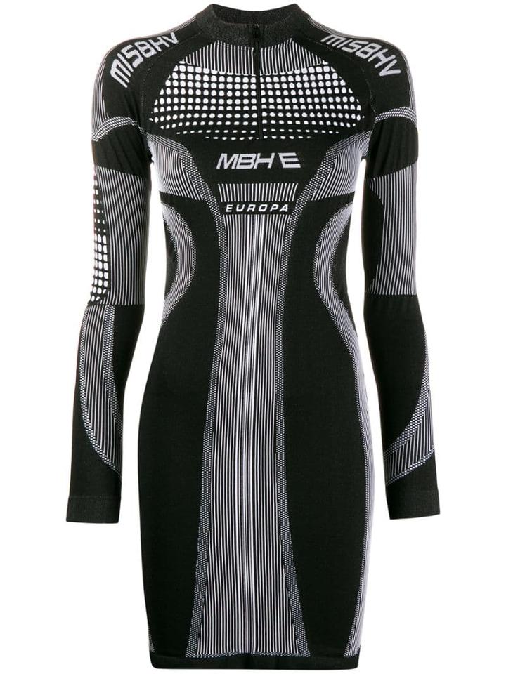 Misbhv Logo Print Dress - White
