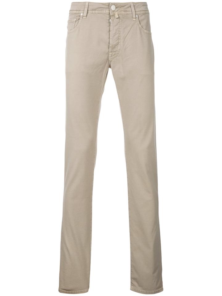 Jacob Cohen Slim Fit Comfort Trousers - Nude & Neutrals