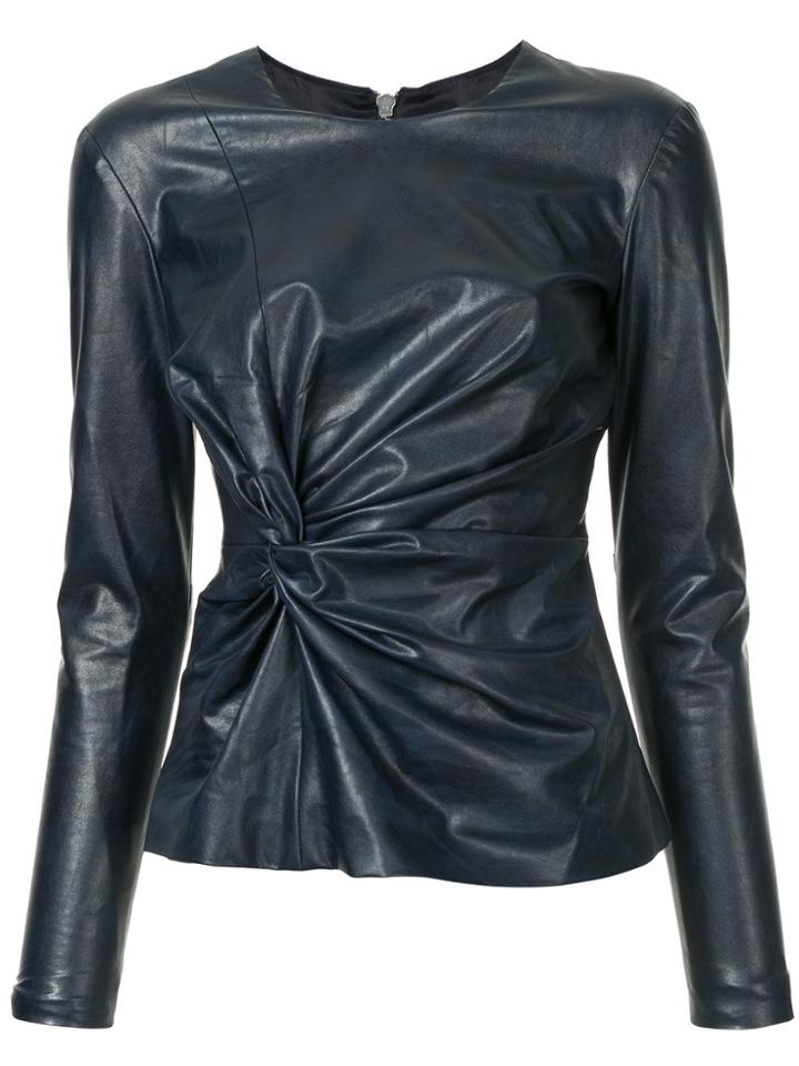 Bianca Spender Torsion Blouse - Black