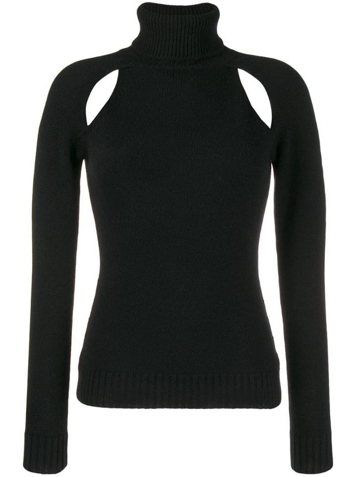 Tom Ford Cut-out Turtleneck Sweater - Black