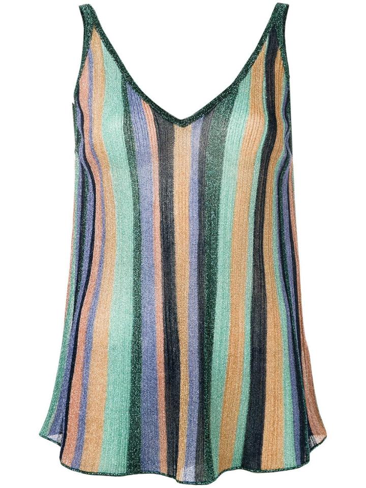 Missoni V-neck Glitter Vest - Blue