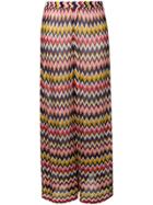 Missoni Mare Zig Zag Knitted Palazzo Pants - Pink