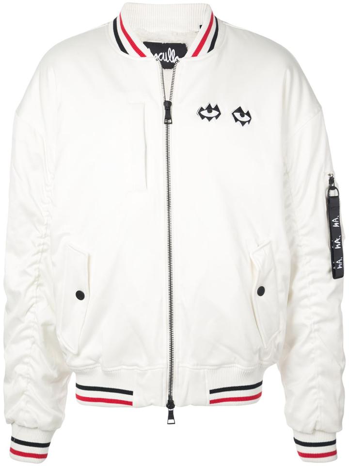 Haculla Embroidered Bomber Jacket - White