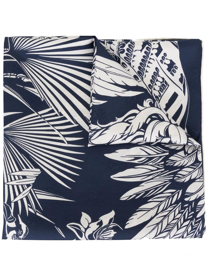 Hermès Pre-owned Silk Flamingo Party Scarf - White