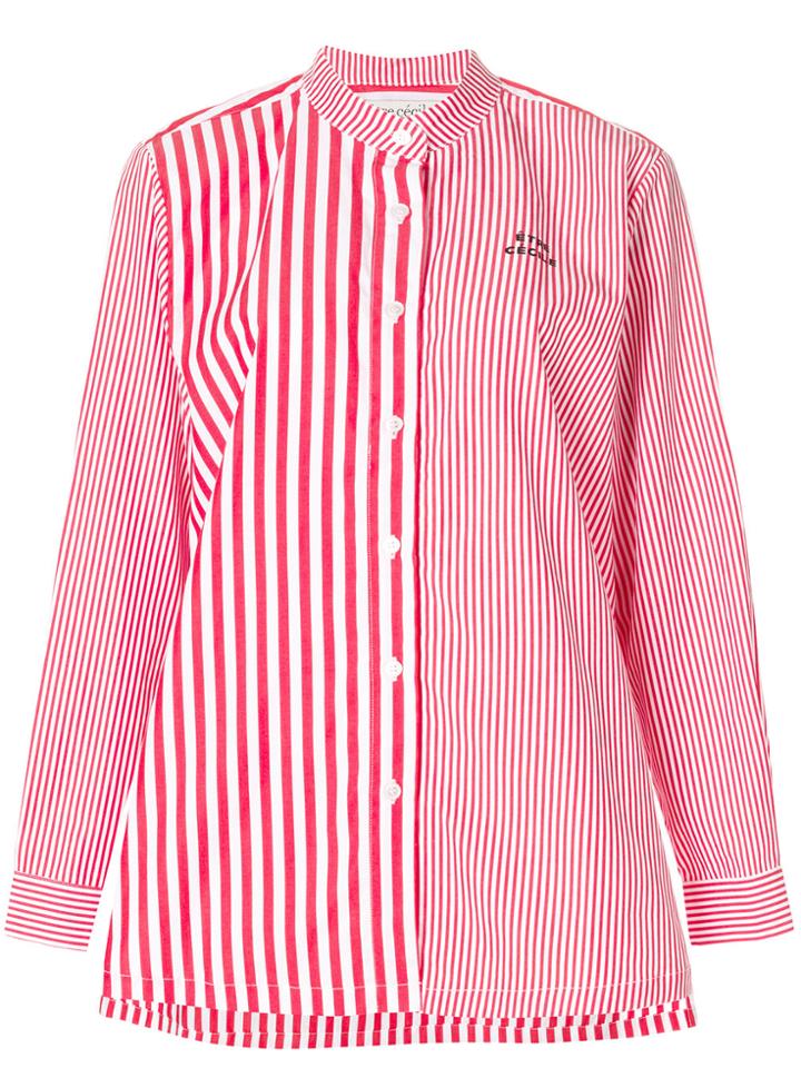 Être Cécile Striped Shirt - Red