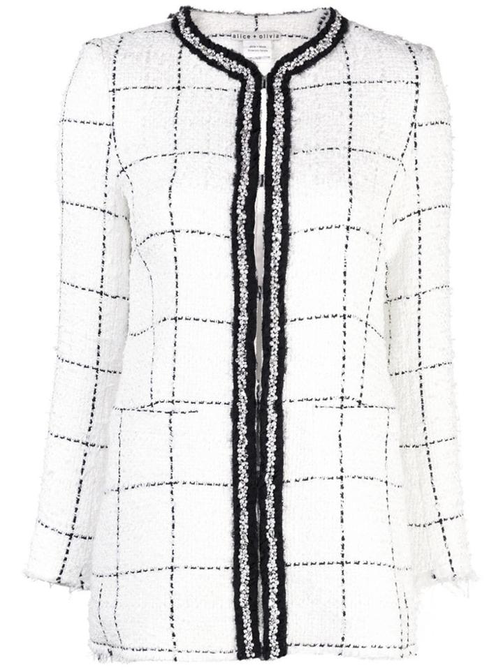 Alice+olivia Indira Fitted Jacket - White