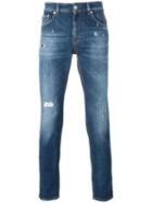 Versus Ripped Skinny Jeans, Men's, Size: 29, Blue, Cotton/spandex/elastane