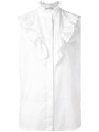 Stella Mccartney Ruffle Detail Sleeveless Shirt - White
