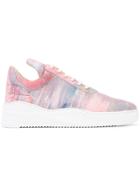 Filling Pieces Low Top Artemis Sneakers - Pink & Purple
