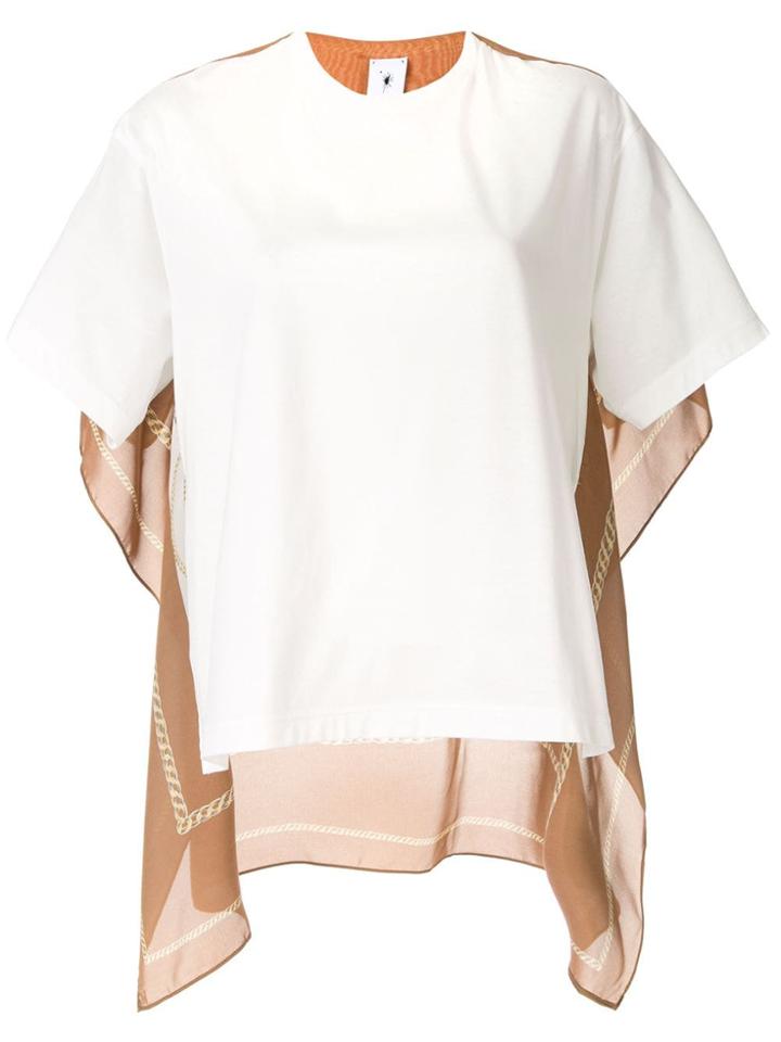 Maison Mihara Yasuhiro Mesh Print T-shirt Blouse - White