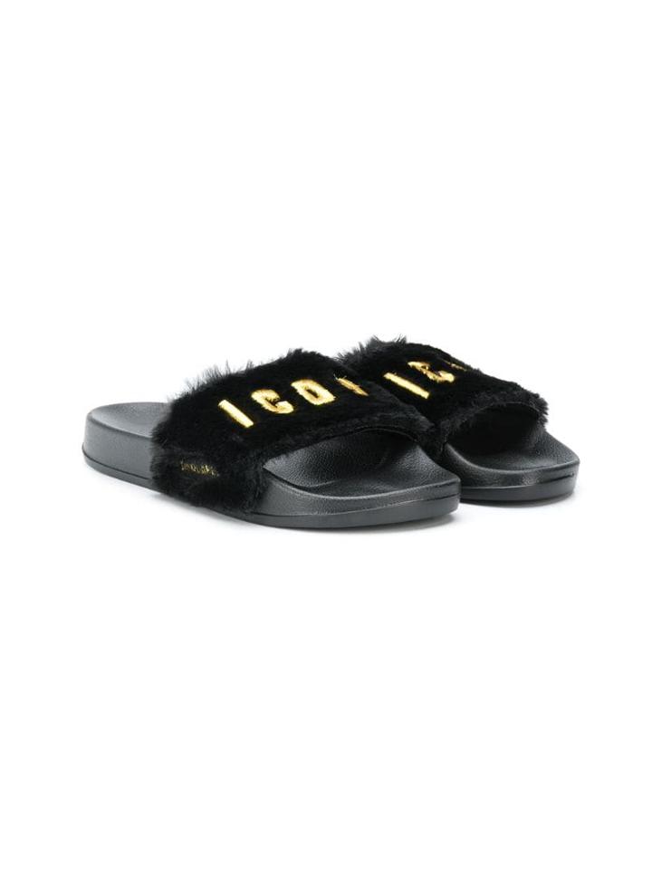 Dsquared2 Kids 'icon' Sliders - Black