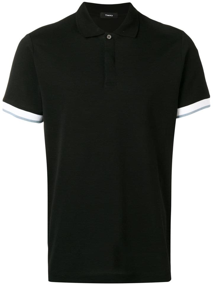 Theory Luxe Polo Shirt - Black