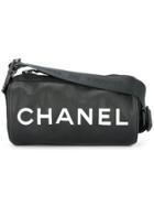 Chanel Vintage Sport Line Cc Logos Shoulder Bag - Black