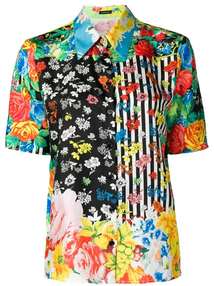 Versace Floral Print Shirt - Green