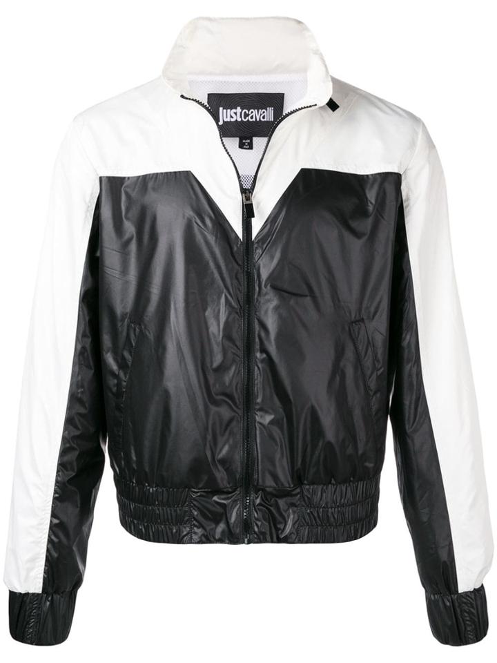 Just Cavalli Contrast Bomber Jacket - Black