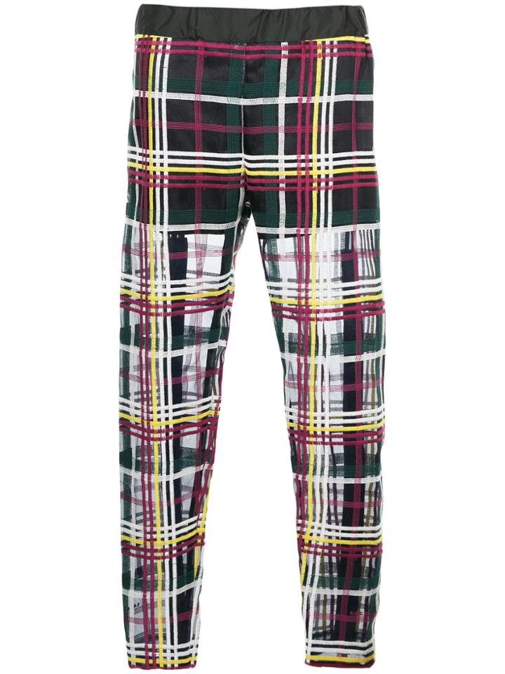 Sacai Checked Trousers - Multicolour