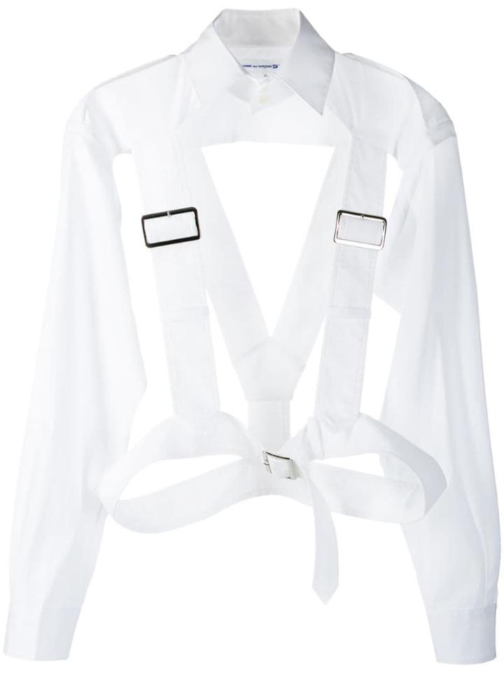 Comme Des Garçons Shirt Buckle Braced Shirt - White