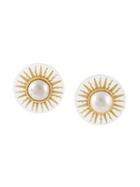 Chanel Pre-owned Sun Clip-on Earrings - Metallic