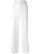 Alberta Ferretti Wide Leg Trousers, Size: 40, White, Acetate/rayon/other Fibers