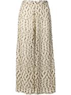 Missoni Mare Embroidered Pattern Loose Trousers - Neutrals
