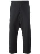 Odeur Drop-crotch Trousers, Adult Unisex, Size: Small, Black, Wool/lyocell