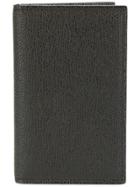 Valextra Pebbled Card Case - Brown
