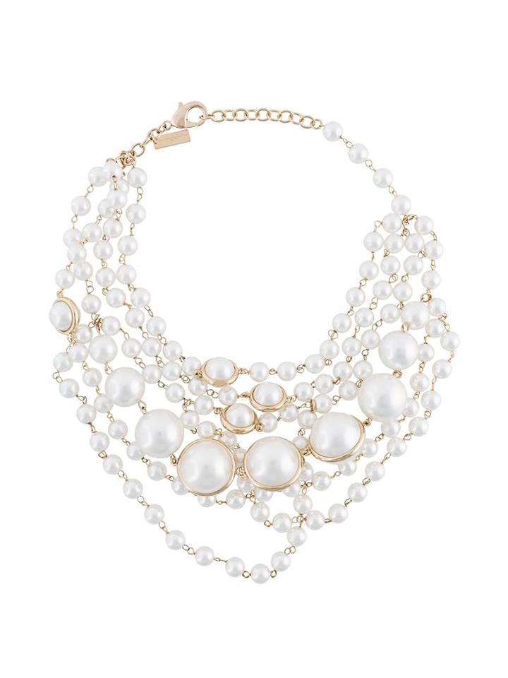 Ermanno Scervino Cascading Necklace, Women's, White