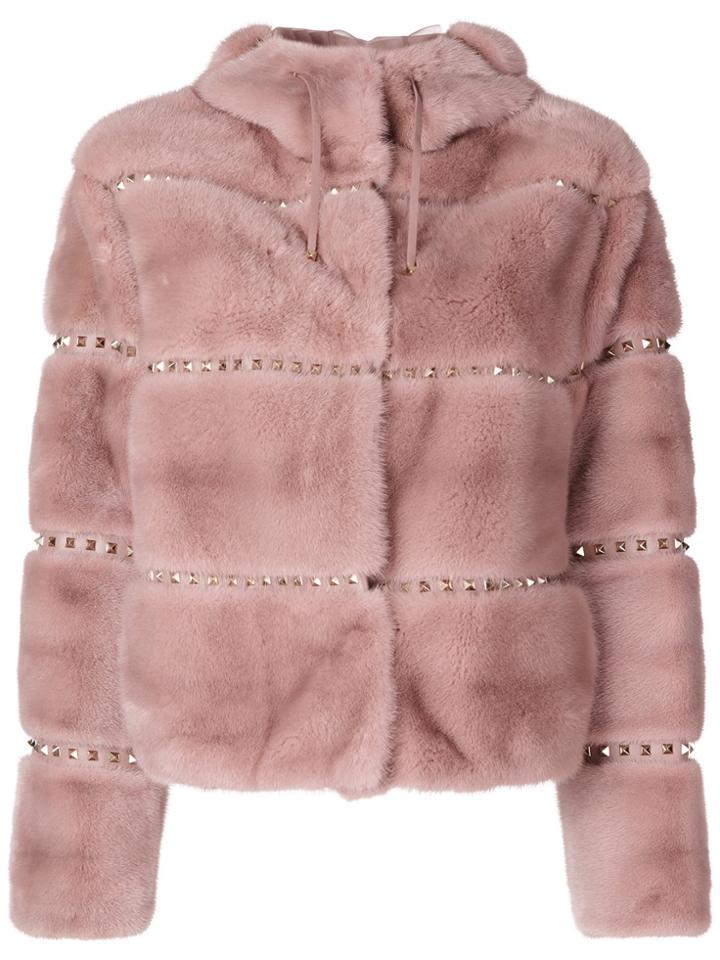 Valentino Rockstud Jacket - Pink & Purple