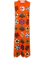 Victoria Victoria Beckham Embroidered Floral Dress