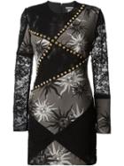 Fausto Puglisi Sun Print Dress, Women's, Size: 44, Black, Silk/acetate/polyamide