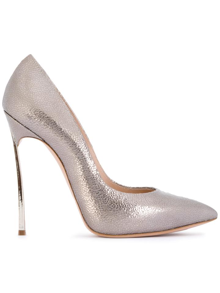 Casadei Thin Stiletto Heeled Pumps - Grey