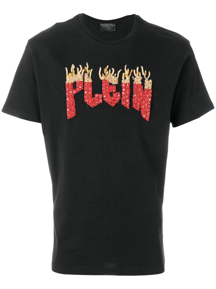 Philipp Plein Crystal Embellished T-shirt - Black