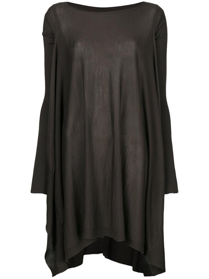 Rick Owens Asymmetric Loose Jumper - Grey