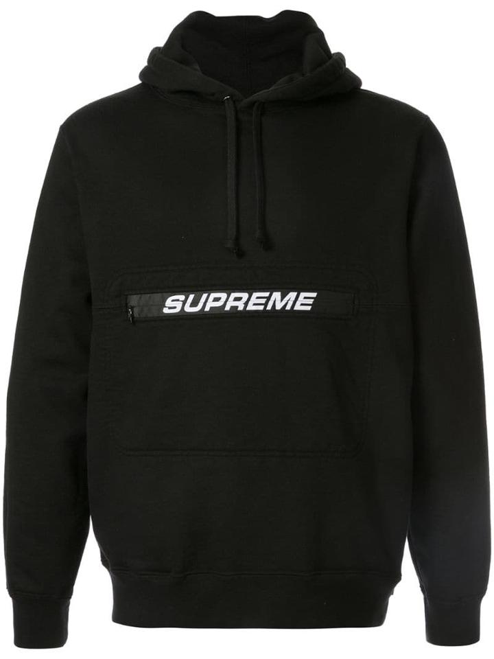 Supreme Zip Pouch Hoodie - Black