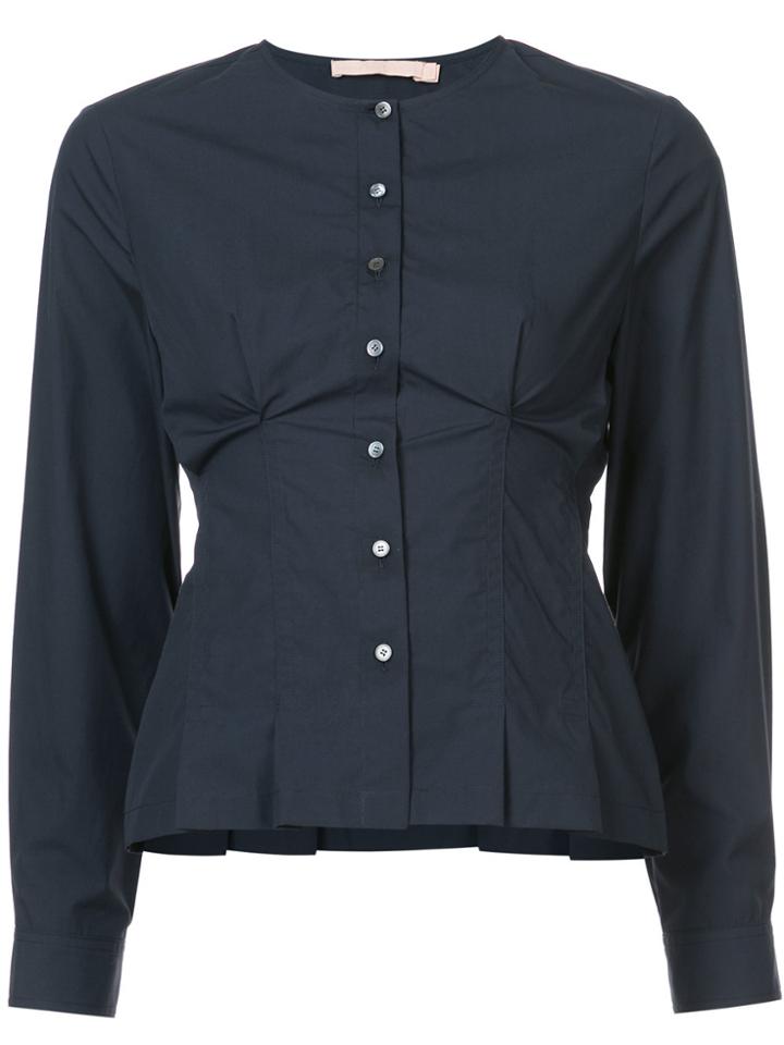 Brock Collection Terri Button-up Top - Blue