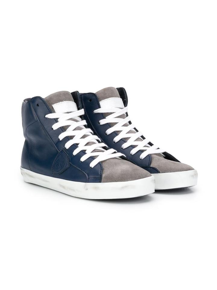 Philippe Model Kids Teen Mixage High-top Sneakers - Blue