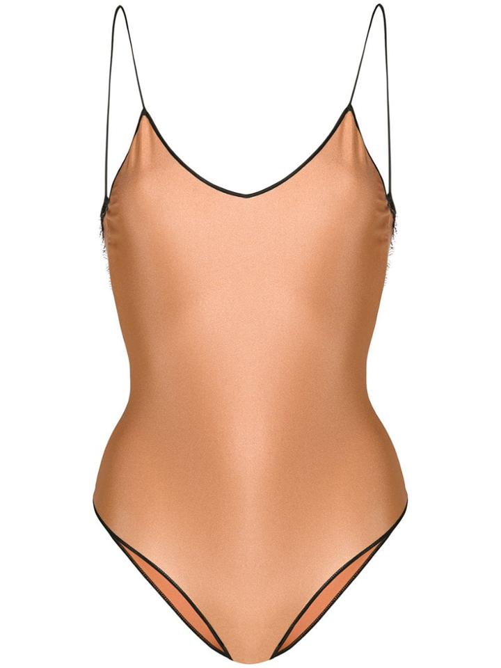 Oseree Travaille Swimsuit - Brown