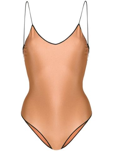 Oseree Travaille Swimsuit - Brown
